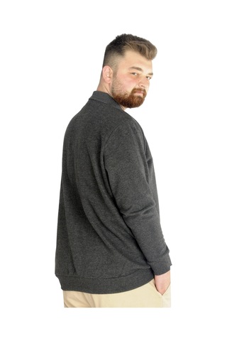 Mode Xl Erkek Sweat Polo Cepli Selanik Basic 20441 Antramelanj 001