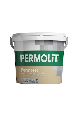 Permolit Permoset Su Bazlı İç Ve Dış Cephe Dönüşüm Astar - Beyaz - 3.5 Kg.