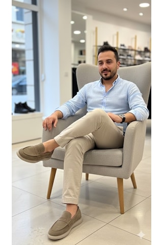 Pierre Cardin Pier Cardin 14905 Hakiki Deri Günlük Erkek Ayakkabı Kum Kum