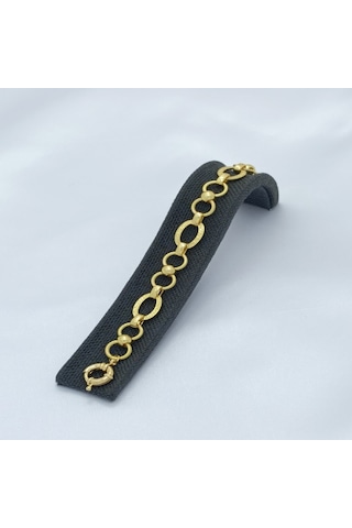 Yeni Sezon Vip Özel Seri Paslanmaz Çelik Halka Model Altın Kaplama Kadın Bileklik Gold