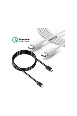 Wozlo Usb Type-C To Type-C Apple Uyumlu MacBook Şarj Data Kablosu 1M