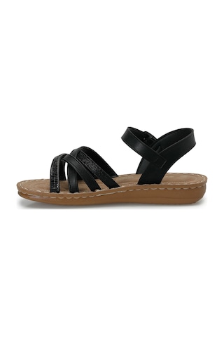 Polaris 409043.z Siyah Kadın Comfort Sandalet 409043.z6fx 000000000102251151