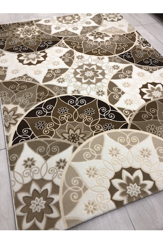 Flora Halı Lavin 0018 A 165X230 Krem Kahve 4 M2 Halı !