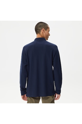 Nautica Erkek Lacivert Classic Fit Uzun Kollu Polo Düz K37351t Lacivert