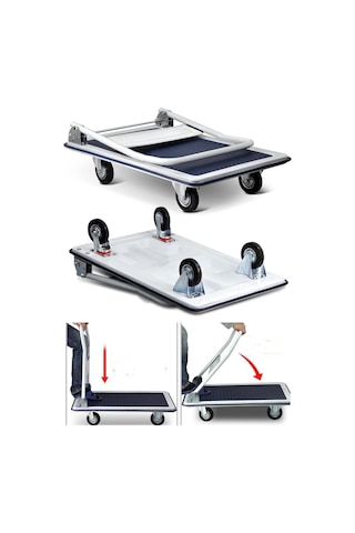 Deko Turkey Katlanır Malzeme Koli Yük Paket Taşıma Arabası 300kg