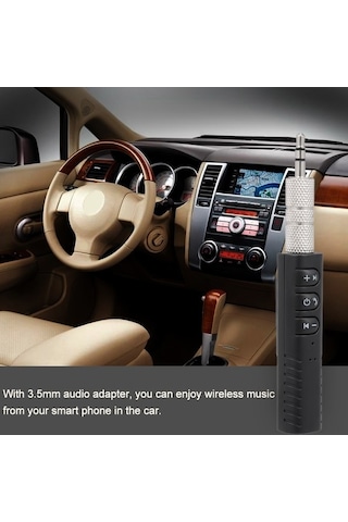 Fortunelane Bluetooth 4.1 Müzik Alıcısı - Aux Bağlantılı, Çift Telefon & Mikrofon, Araç/ev Sistemleri İçin