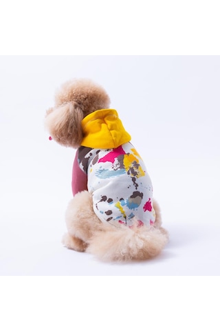 Sarı Rio Köpek Hoodie Köpek Sweat Köpek Kıyafeti Kedi Kıyafeti