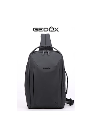 Gedox Siyah Su Geçirmez 3 Bölmeli Erkek Çapraz Göğüs Ve Tek Omuz Çantası Bodybag Günlük El Ve Sırt Çantası Gdx2103