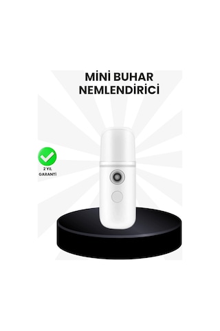 Mey İthalat Kablosuz Şarjlı Mini Buhar Nemlendirici Cilt Ve Ortam İçin Taşınabilir Akıllı Cihaz