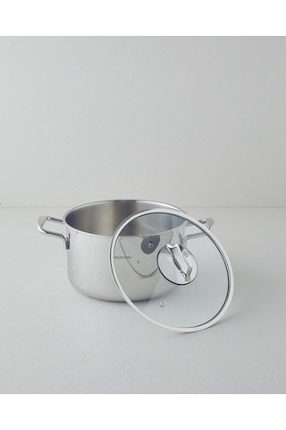 English Home Glow Çelik Derin Tencere 24x14 Cm Silver Silver