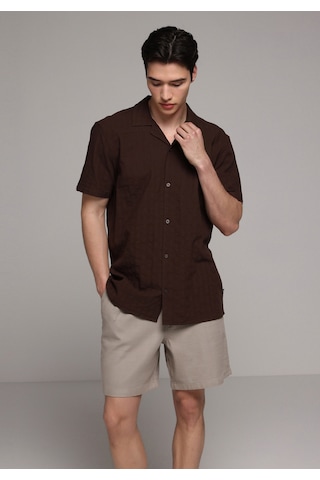 Colin's Colins Relaxed Fit Orta Bel Düz Erkek Bej Şort Cl1078482 Q1.v1 Beı
