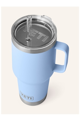 Yeti Termal Kupa 1l , Çift Cidarlı, Paslanmaz Çelik, Pipetli Ve Saplı Açık Mavi