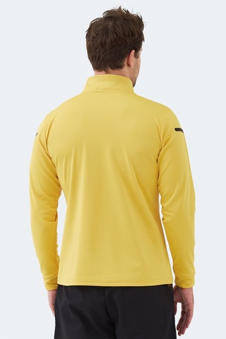 Slazenger Intımate I Erkek Dik Yaka Fermuarlı Sarı Sweatshırt Sarı
