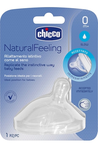 Chicco Natural Feeling Biberon Emziği 0+ Normal Akış (Tekli)