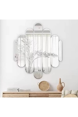 Durukar 40x40 Cm Kırılmaz Pleksi Dekoratif Duvar Aynası - Modern Tasarım 1. Sınıf Akrilik Ayna Çok Renkli