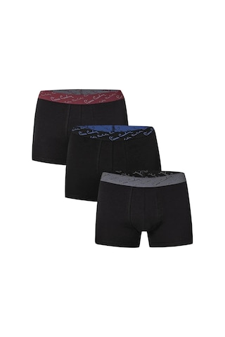 Pierre Cardin Erkek 3Lü Stretch Boxer Siyah 001