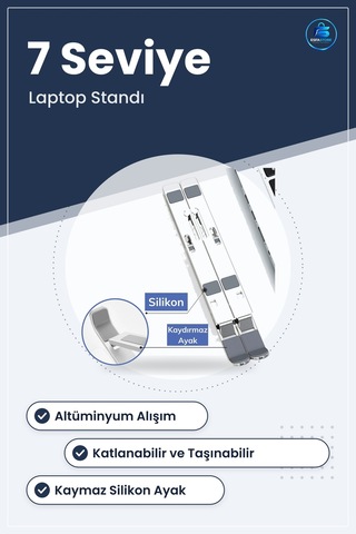Dizüstü Bilgisayar Standı Katlanabilir Ayarlanabilir Taşınabilir