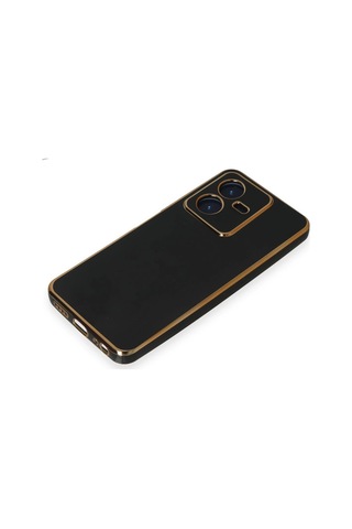 Cosmotex Newface Vivo Y22 2022 Kılıf Volet Silikon - Siyah