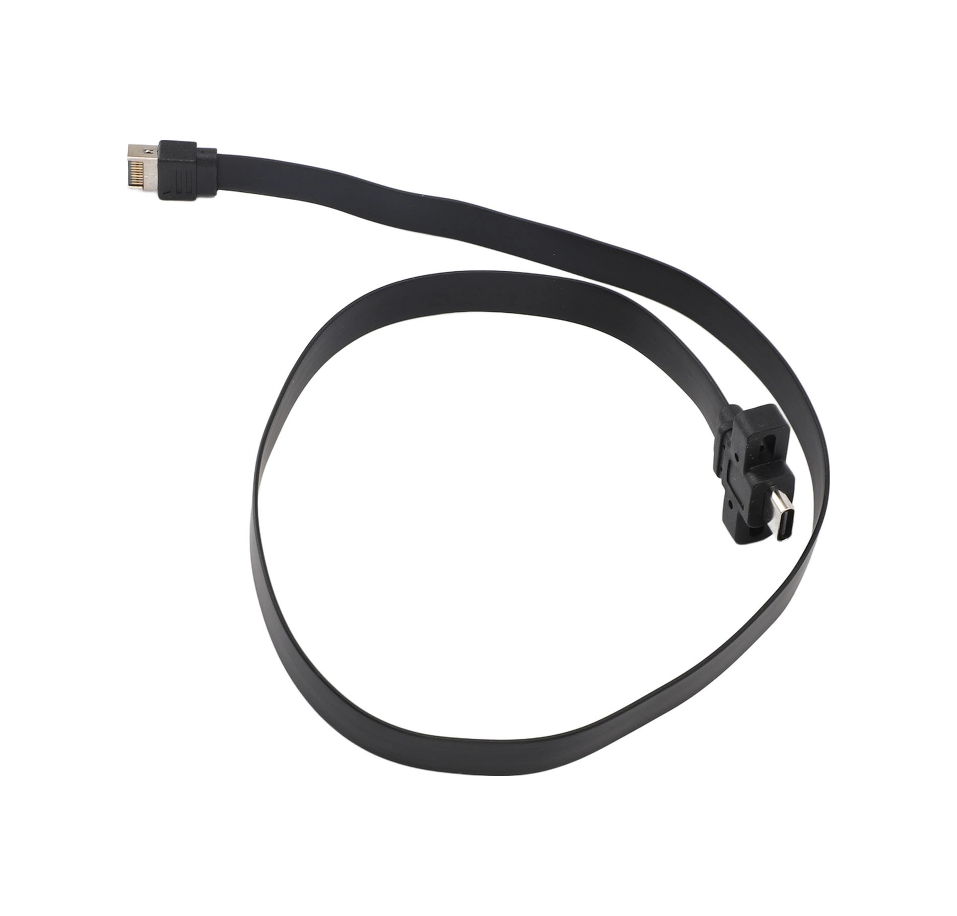 Vkemall 0.5m Tip-e'den Tip-c'ye Dönüştürücü Kablo, 20gbps Hızlı Veri Transferi, Vida Montajlı, Bilgisayar Ön Paneli Uyumlu