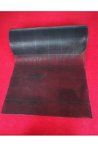 Pvc Kare Paspas 90 X 50 Cm Siyah Banyo Kaymaz Yer Zemin Matı Çok Renkli