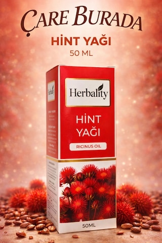 Kaş Ve Kirpik Destekleyici Yağ Seti Hint Yağı & Jojoba Yağı & Tatlı Badem Yağı