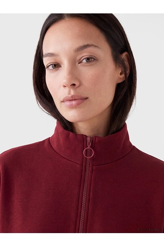 LC Waikiki Lc Waıkıkı Bordo Dik Yaka Kadın Sweatshirt Tunik