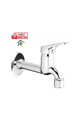 Mintev Aç Kapa Krom Mix Uzun Musluk Lüks Lavabo Bahçe Balkon Musluğu
