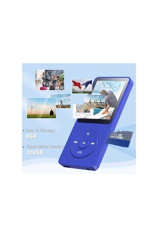 8gb Dahili Hafızalı Bluetoothlu Mp3-mp4 Çalar Fm Radio Dahili Hoparlör Ekranlı Müzik Çalar