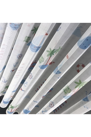 Rendecioğlutekstil Tül Perde Brillant Marka Çocuk Odası Tülleri 250 X 260 Denizci-mavi Genel