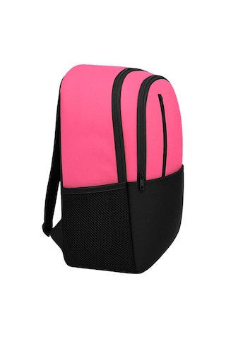 Yuga Dört Gözlü Sırt Çantası Neon Pembe