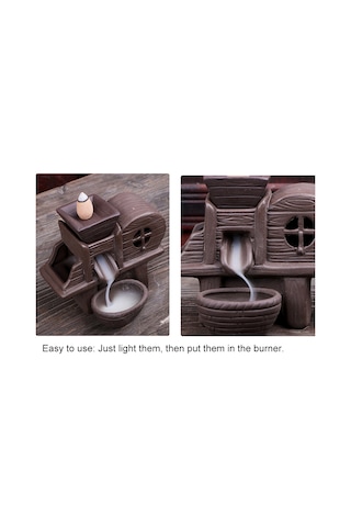 Tenfowee 6 Farklı Kokulu Sandalwood Tütsü Granülleri - Ters Akışlı Koku Efekti - 50 Adet Poşetli Karışık Paket