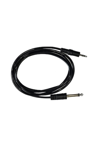 6.35 Mm To 3.5 Mm Aux Ses Kablosu - 1,5 Metre Gitar Amfi Hoparlör Ve Kulaklık Dönüştürücü Kablo