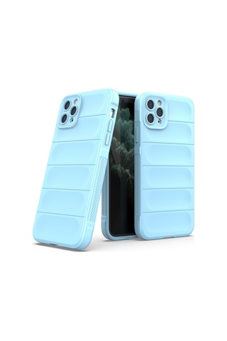 Apple Uyumlu iPhone 11 Pro Kılıf Elde Tutma Kolaylıkla Kaydırmaz Kenar Line Dizayn Optietnik Kapak Sky Blue