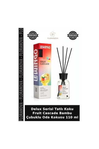 Delux Serisi Tatlı Koku Fruit Cascade Bambu Çubuklu Oda Kokusu 110 Ml Çok Renkli