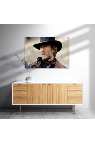 Cakasepetim Clint Eastwood Soluk Yüzlü Adam Ahşap Mdf Tablo