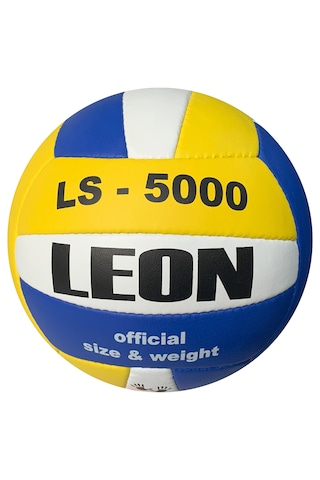 Leon Ls5000 Voleybol Topu El Dikişli Mavi Beyaz Sarı - Beyaz - Mavi