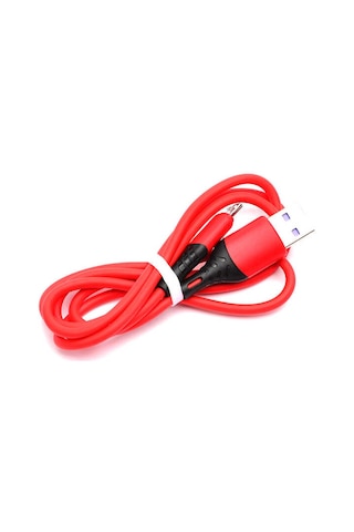 Go Des GD-UC519 Micro USB Kablo 2.4A Şarj Kablosu 100 cm Data Kablo ZORE-258887 Kırmızı