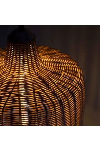 Rattan Örgü Avize: Lilios: 37Cm