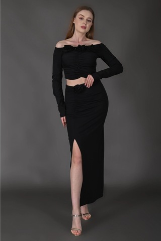 Trend Kadın Yeni Sezonda Şıklığı Ve Konforu Bir Araya Getiren İkili Takım Siyah