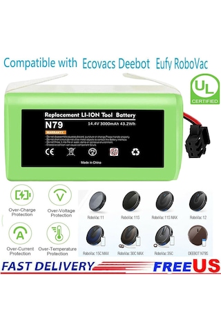 Ecovacs Deebot N79 Robovac 11 11S 12 35C X500 14.4V 3000mAH Lion Pil