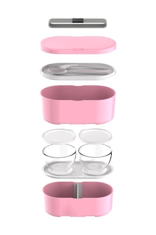 Zweikell Boxy Large Candy 1450ml 49oz Lunch Box Çok Renkli