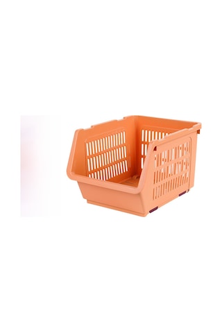 Mufunye Küçük Turuncu Mutfak Sebze-meyve Depolama Rafı: Çok Fonksiyonlu Ev Çeşitli Eşya Saklama Sepeti Katlı Tasarım, Sağlam Malzeme Diğer