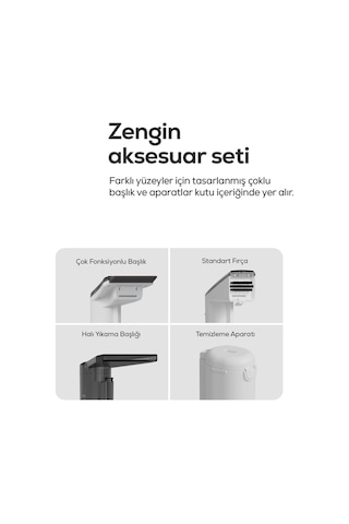 Buharlı Halı Yıkama & Koltuk Temizleme Makinesi 1700w 16kpa Vakum, Buhar, Sıcak Su, Turbo X6161