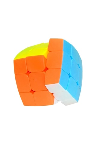 3x3 Hızlı Zeka Küpü - Oval Tasarım Stickerless Yapışkansız Rubik Küp - Eğitici Akıl Oyunu