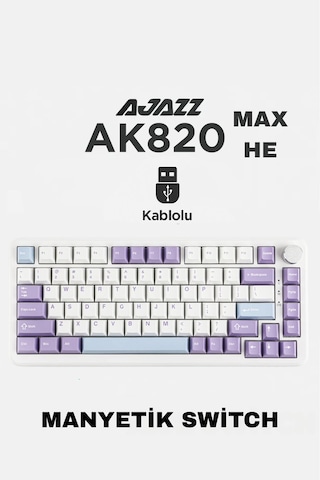Ak820 Max He Kablolu Mekanik Oyun Klavyesi, Rapid Trigger, Rgb Aydınlatma, Hall Effect