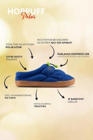 Hoppuff Polar Saks Barefoot Çocuk Ayakkabı Saks