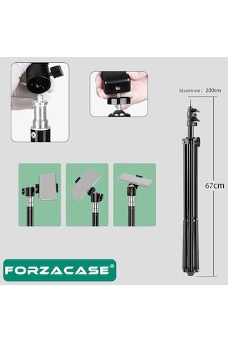Bluetooth Kumandalı 3 Ayak Telefon Kamera Dslr Tripodu 2m Fc576