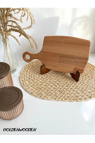 Doğal Ahşap Sunum Tabağı Geçme Ahşap Sunumluk Kayın/gürgen Boy:34cm En:17,5cm Boy:29cm En:14cm