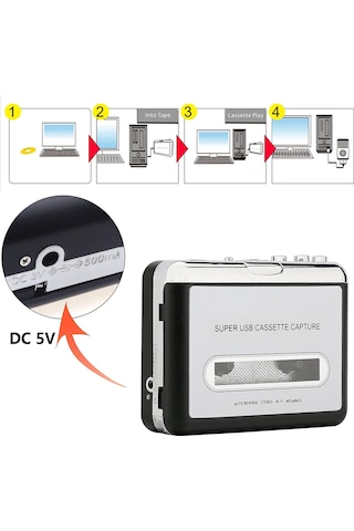 Springsun 4.3 İnç Kaset Çalar, Kaset Kasetini Mp3 Ses Dönüştürücüsüne Dönüştürücü, Walkman Kaset Çal