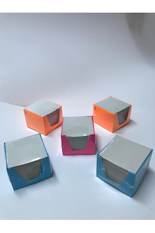 10 Adet Küp Not 500 Yaprak 9 X 7 X 7 Cm Kağıt Küp Blok Not